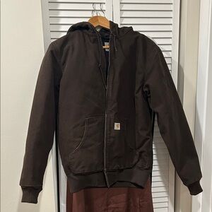 Dark Brown Carhartt Duck Canvas Jacket